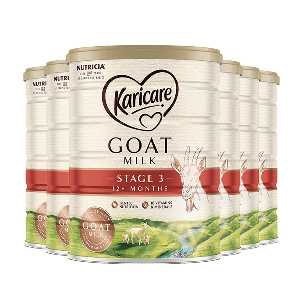【直营】新西兰新包装Karicare/可瑞康婴幼儿羊奶粉3段900g 6罐装