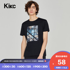 kikc短袖T恤男2020夏季新款时尚印
