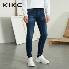 kikc男装新款小脚牛仔裤