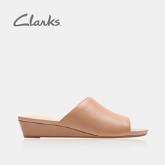 clarks其乐女鞋简约坡跟凉鞋
