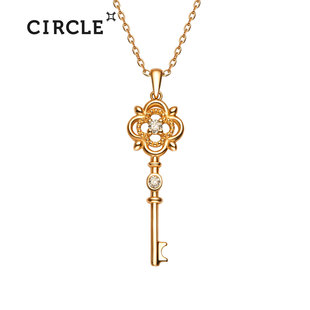 CIRCLE日本珠宝 9K玫瑰金钥匙项链