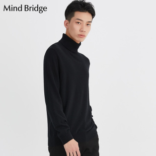 Mind Bridge羊毛针织衫线衣高领百