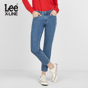 Lee X-LINE2019秋冬新款蓝色棉质中