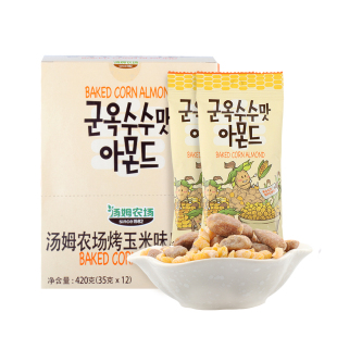 【进口】韩国汤姆农场烤玉米味扁桃