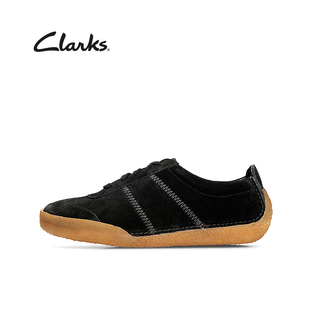 clarks其乐女鞋系带平底单鞋