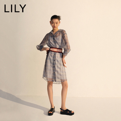 lily衬衫式连衣裙