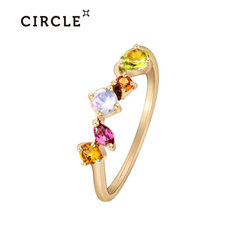 Circle日本珠宝 天然彩宝石戒指
