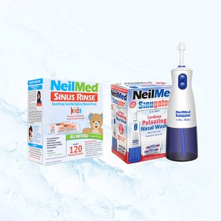 美国NeilMed电动洗鼻器120包儿童盐