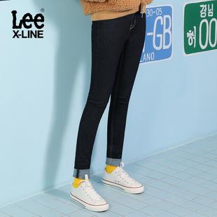 Lee X-LINE2019秋冬新款女黑色紧身