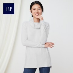[Gap]女装|堆堆领针织T恤