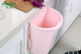 【简约垃圾桶 收纳更省力】沃之沃厨房垃圾桶塑料桌面收纳盒多功能水洗简易整理储物盒