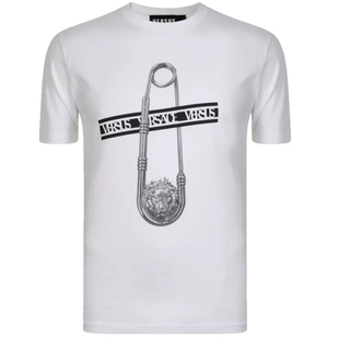Versace/范思哲男士白色棉质T恤