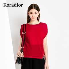 Koradior/珂莱蒂尔品牌女装夏装红