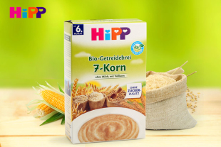 德国HIPP喜宝米粉 2段有机7种谷物米粉米糊 宝宝辅食 6个月+ 进口