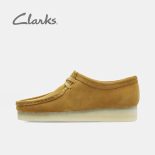 clarks其乐女鞋系带平底单鞋松糕鞋