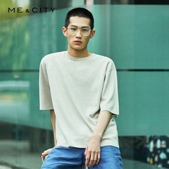 mecity男短袖毛衫