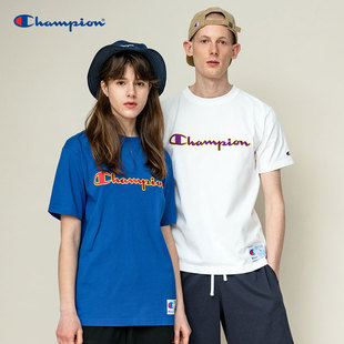 Champion情侣撞色Logo短袖T恤