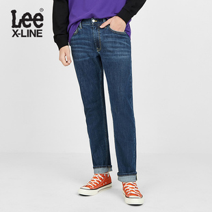 Lee X-LINE2019秋冬新款蓝色洗水中