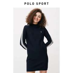 PoloSport新款女式长袖圆领连衣裙