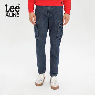 Lee X-LINE19秋冬新款棉质收脚裤宽