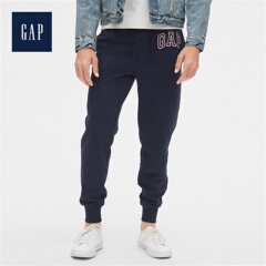 Gap男装logo纯色运动裤