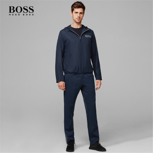 HUGO BOSS运动系带松紧腰长裤裤
