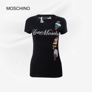 moschino女士冰淇淋图案T恤