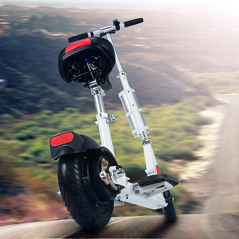 阿尔郎电动滑板车折叠电动自行车成人小型锂电代步电瓶车代驾代步 - 