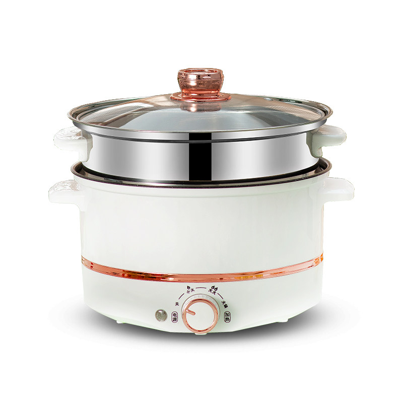 电煮锅多功能家用学生宿舍煮面小电锅泡面锅蒸煮煎炒一体电热火锅 27.