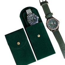 绿鬼手表收纳包便携手表袋旅行腕表袋保护袋绒布表盒