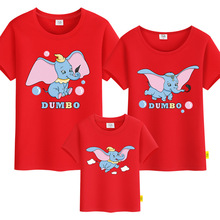Little flying elephant's parents and children's T-shirt, summer clothes and women's clothes