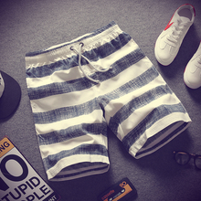 Striped shorts men's casual shorts in summer