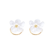 Fairy flower earrings new fashion in 2020 South Korea temperament net red Earrings summer Jiqing