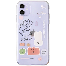Ju Jingyi the same ins wind transparent Cartoon Bear x is suitable for Apple iPhone 11pro M