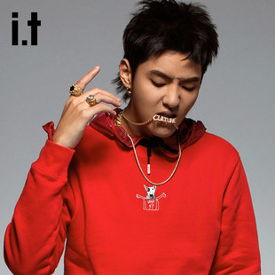 吴亦凡同款it 男装卫衣秋季新品