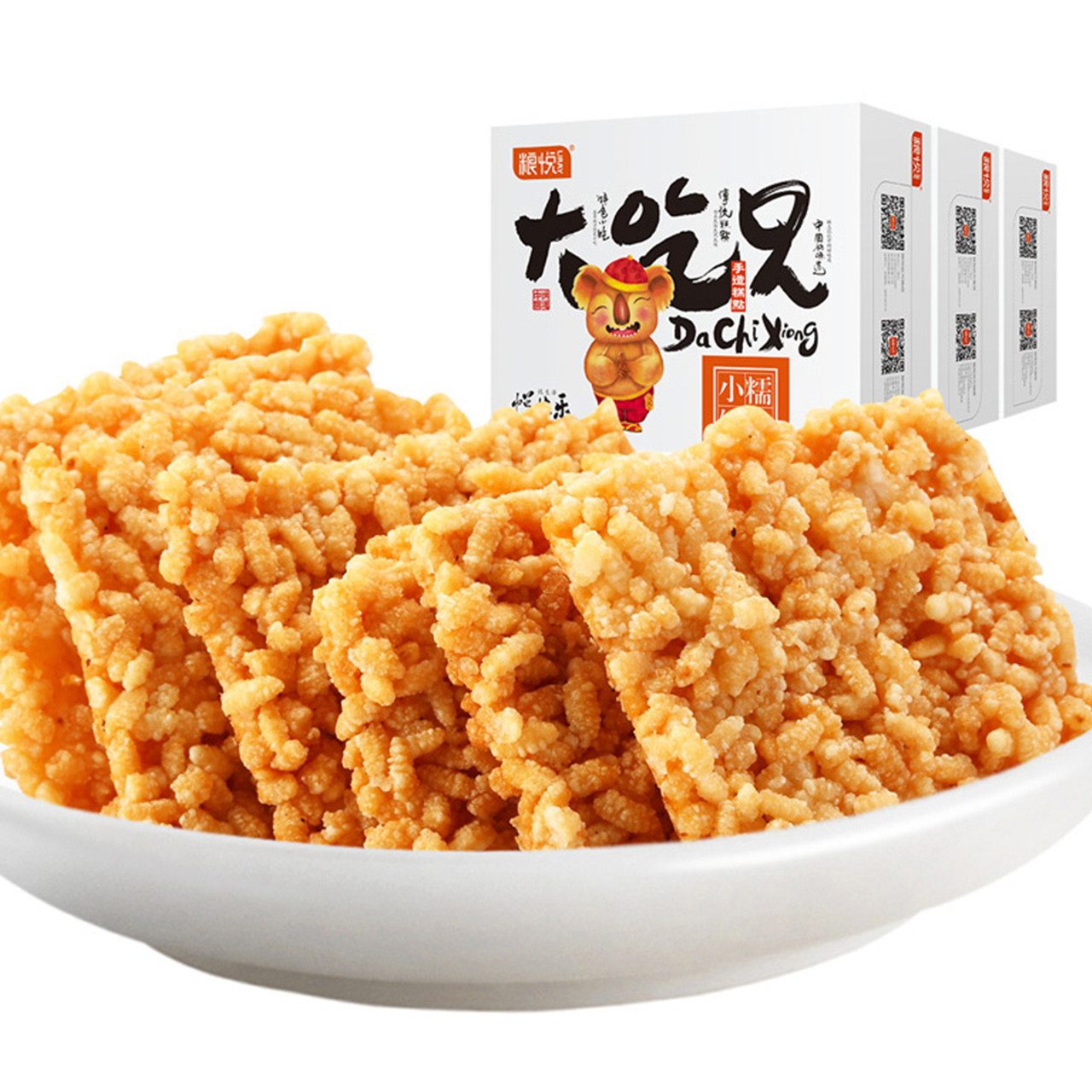 粮悦大吃兄糯米锅巴400g*3盒