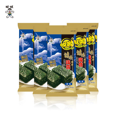 旺旺 哎呦浪味海苔10g*6 原味辣味