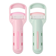 Marian press type eyelash curler for women, long-lasting non pinching eyelash device, portable