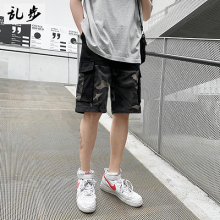 Camouflage shorts men's new summer Korean Trend cotton overalls loose casual pants