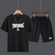 Men's short sleeve T-shirt summer 2020 new trend a set with leisure sports suit