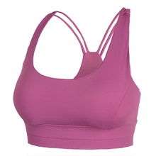 Summer shockproof gathering Yoga bra women's bodybuilding breast pad sling back fitness underwear running