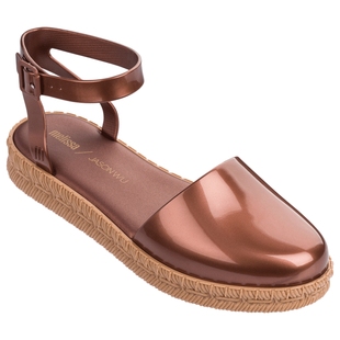 melissa梅丽莎圆头一字平底后凉鞋