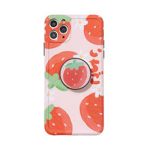Ins hand painted fruit apple 11 mobile phone shell strawberry orange iPhone precision hole 11pr