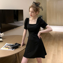 Retro Hepburn little black dress in summer 2020 new style close waist show thin temperament French dress