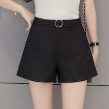 短裤女2020新款高腰显瘦学生韩版黑色宽松