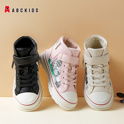 abckids童鞋加绒帆布鞋休闲鞋