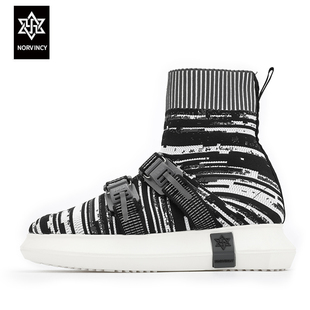 诺凡希 秋季新款鞋子男潮鞋百搭高