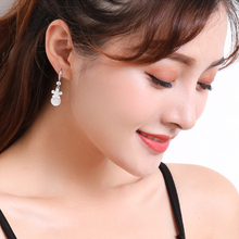 Manxiuni Earrings artificial crystal artificial opal earrings Japanese and Korean new earrings