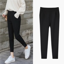 Spring and summer Chiffon Harun pants women's thin suit pants nine point pants new sports casual pants