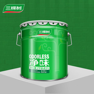 三棵树白色净味防霉抗碱封闭底漆内墙乳胶漆自刷油漆涂料大桶20kg